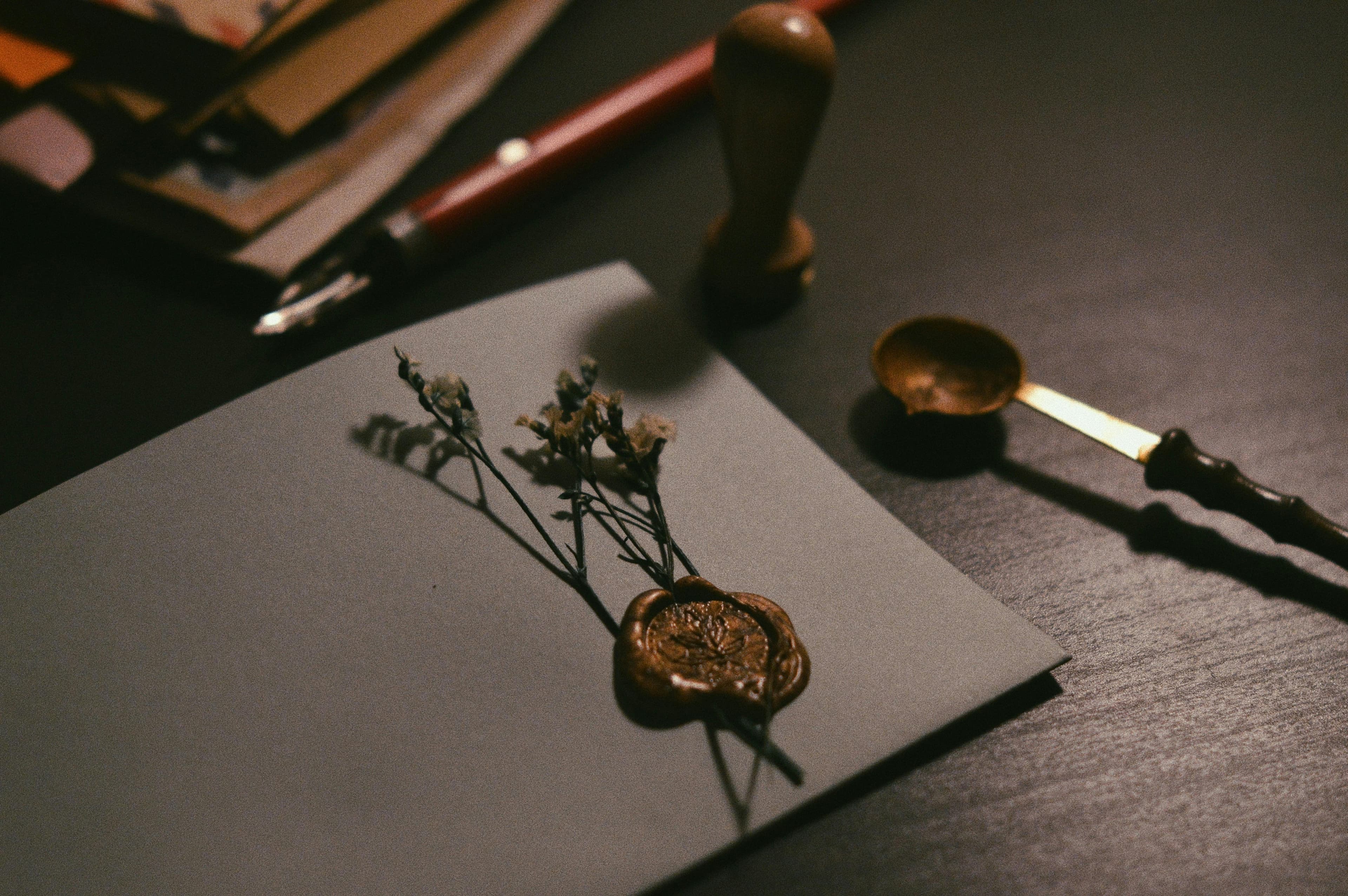 Wax seals and brass stamps